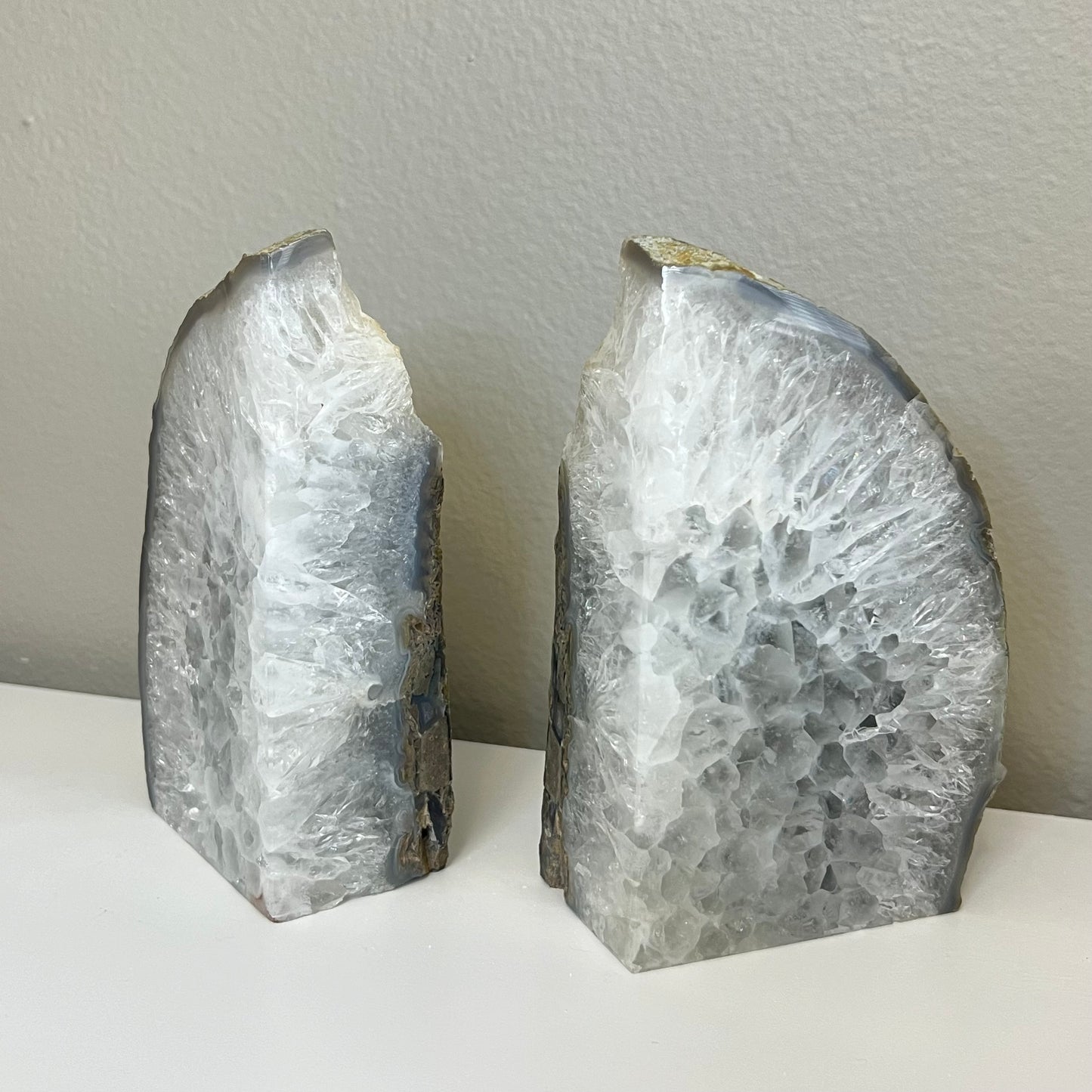 Agate Bookends