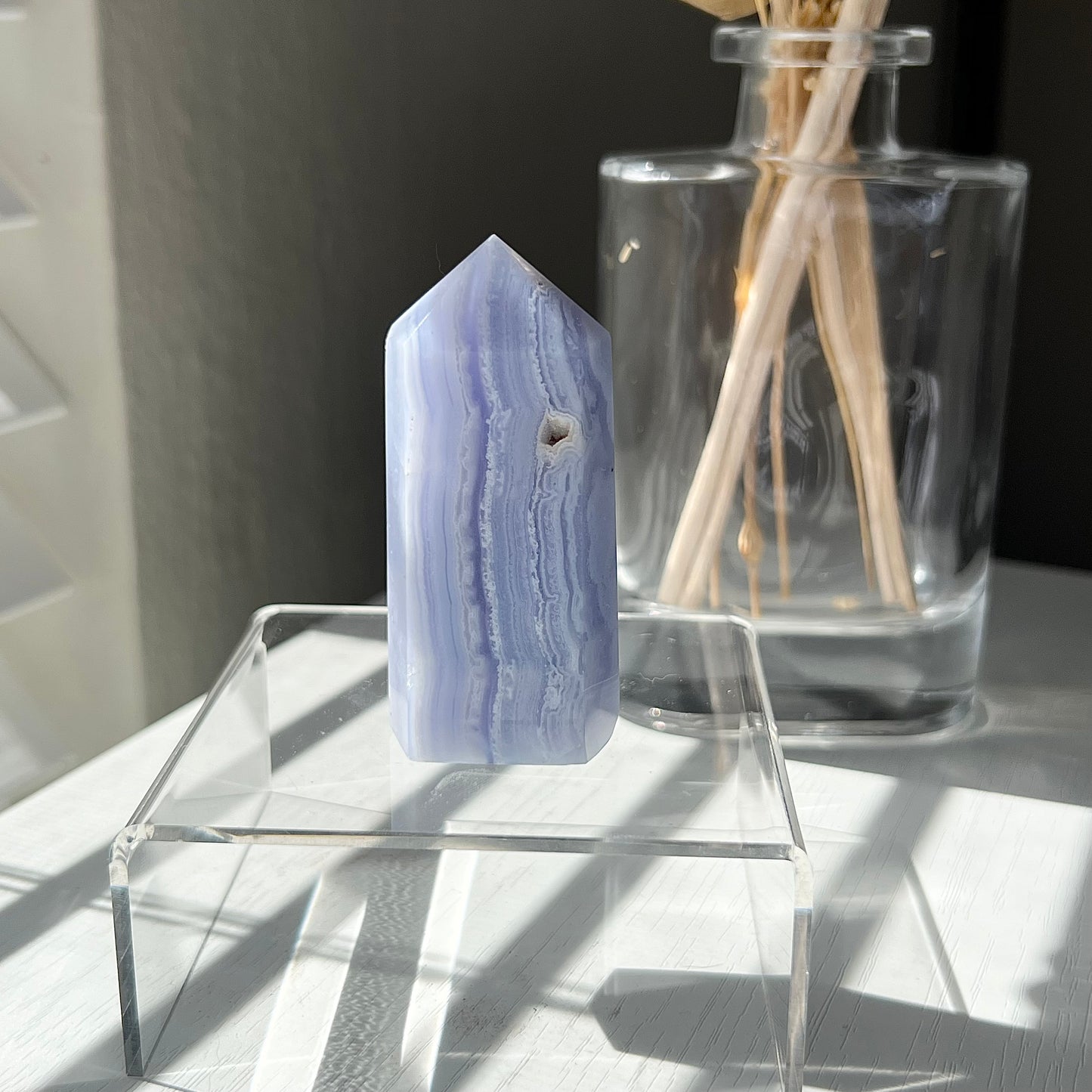 BLUE LACE AGATE TOWER