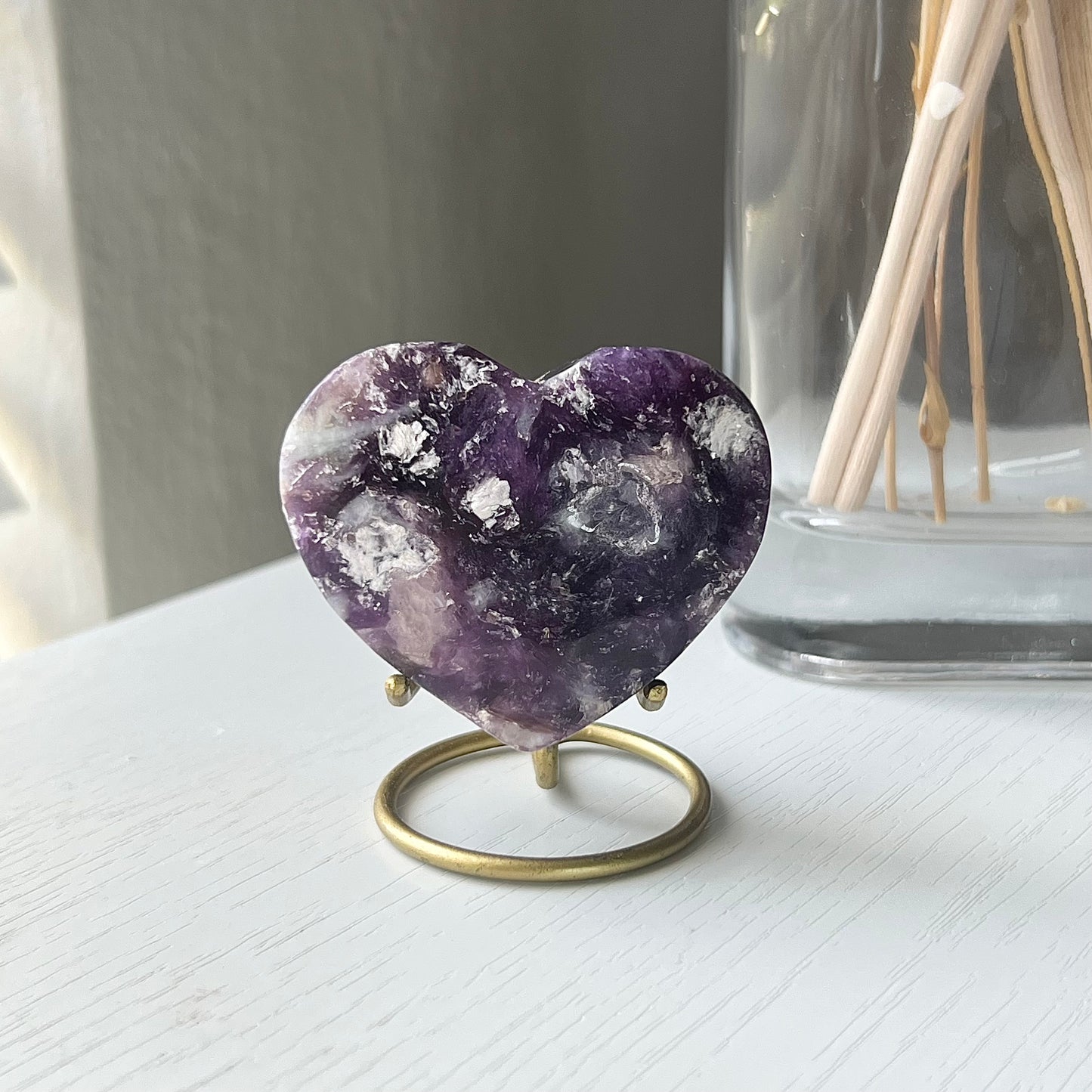 LEPIDOLITE HEART