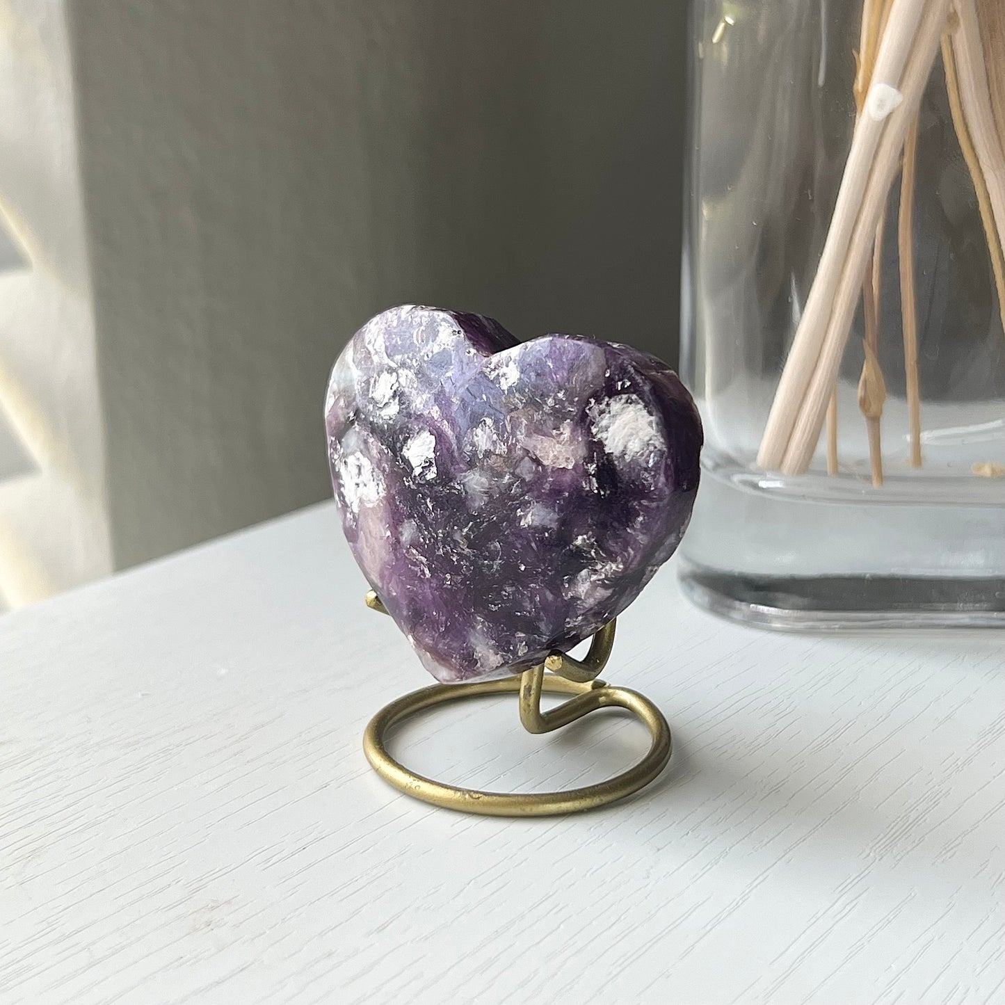 LEPIDOLITE HEART