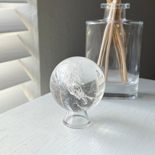 CLEAR QUARTZ SPHERE