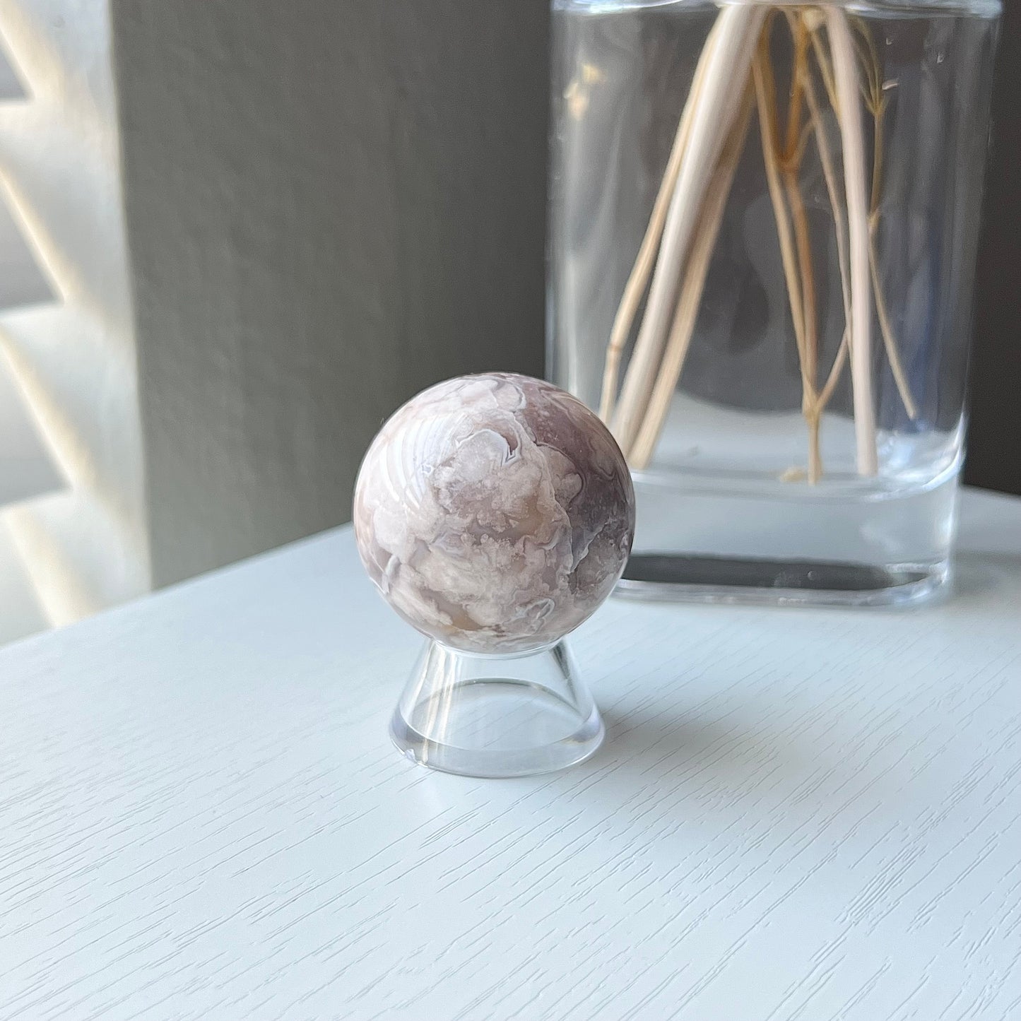 PINK AMETHYST FLOWER AGATE SPHERE