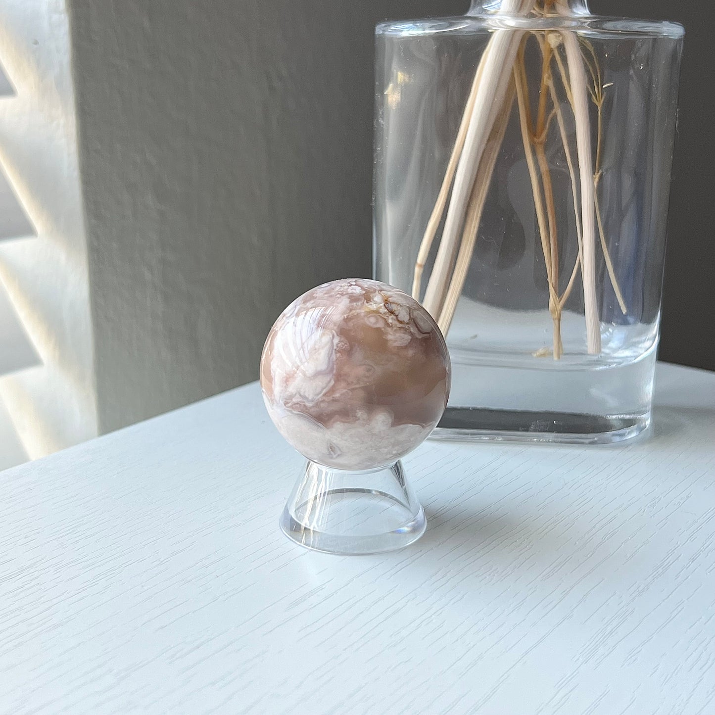 PINK AMETHYST FLOWER AGATE SPHERE